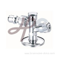 Brass angle type valve with plated chrome